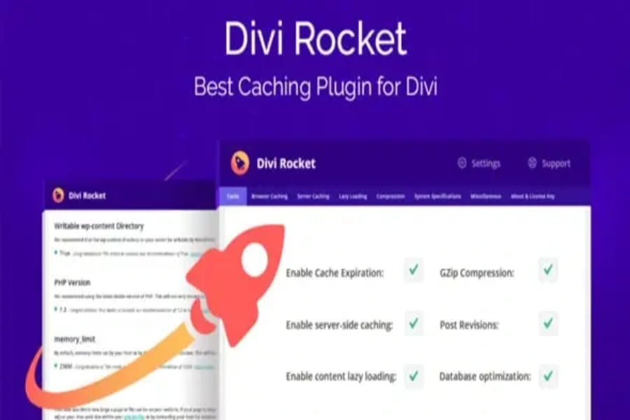 free download divi rocket v1 0 48 best caching plugin for divi latest version activated 62da2d2091e6f